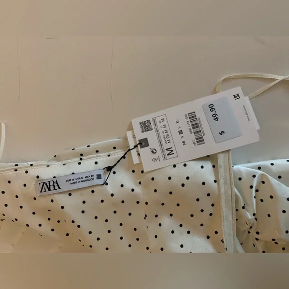 Zara Bodycon Polka Dot Dress - New with Tags - Picture 4 of 6